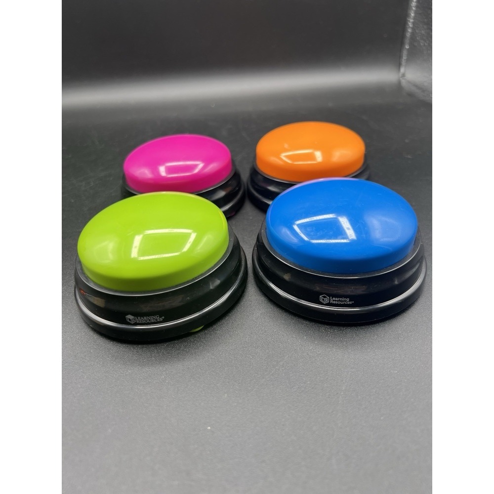 Recordable Answer Buzzers Learning‎ Resources, Talking Button Set of 4